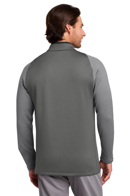 Nike Dri-FIT Stretch 1/2-Zip Cover-Up 779795 Dark Grey/ Cool Grey/ Volt