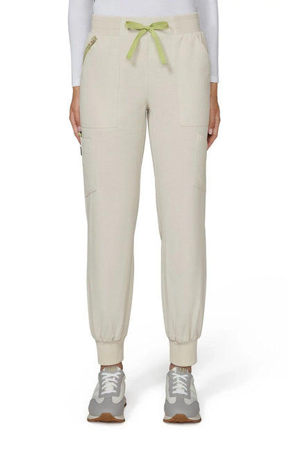 Solis x koi Hettie Women's 9-Pocket Jogger-Style Scrub Pant Bone