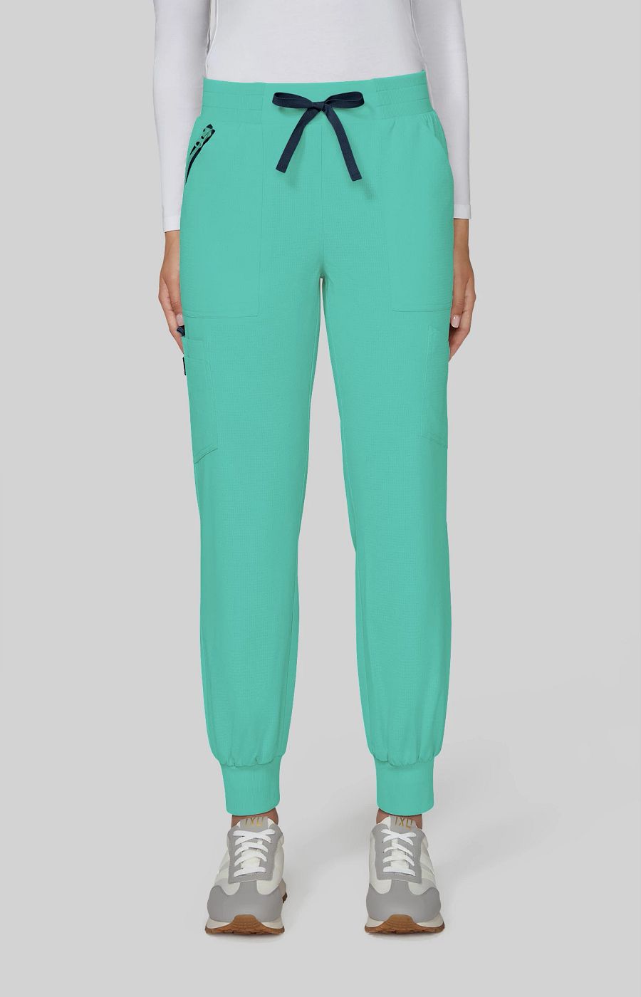 Solis x koi Hettie Women's 9-Pocket Jogger-Style Scrub Pant Sea Green