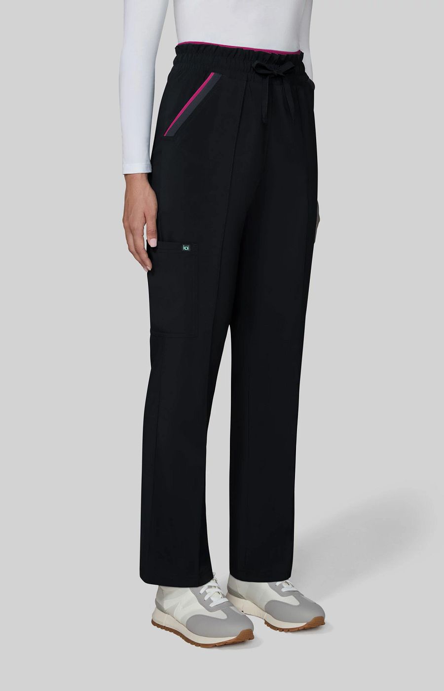 Basics Raelynn Women's 5-Pocket Scrub Pant Black