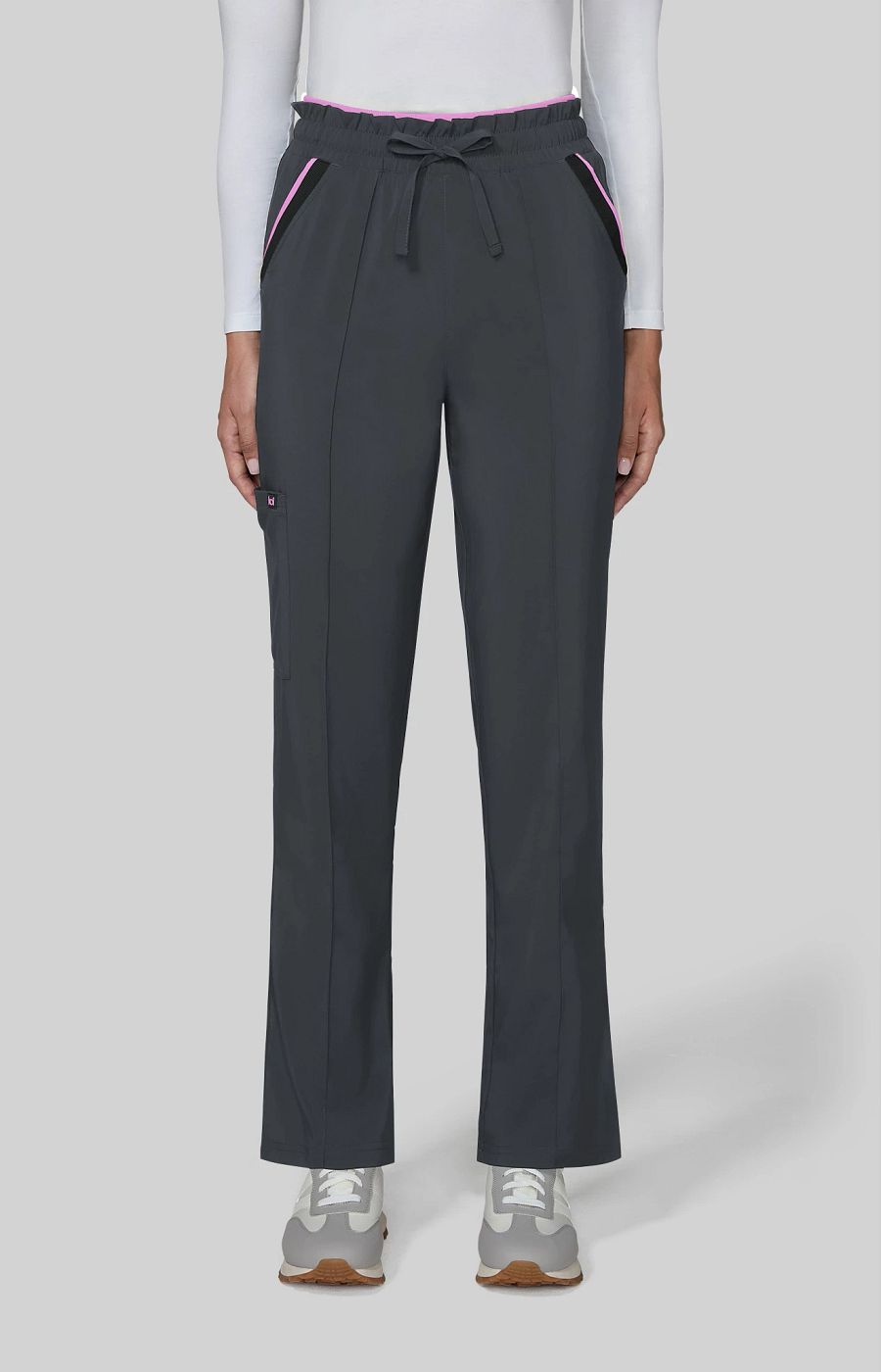 Basics Raelynn Women's 5-Pocket Scrub Pant Charcoal