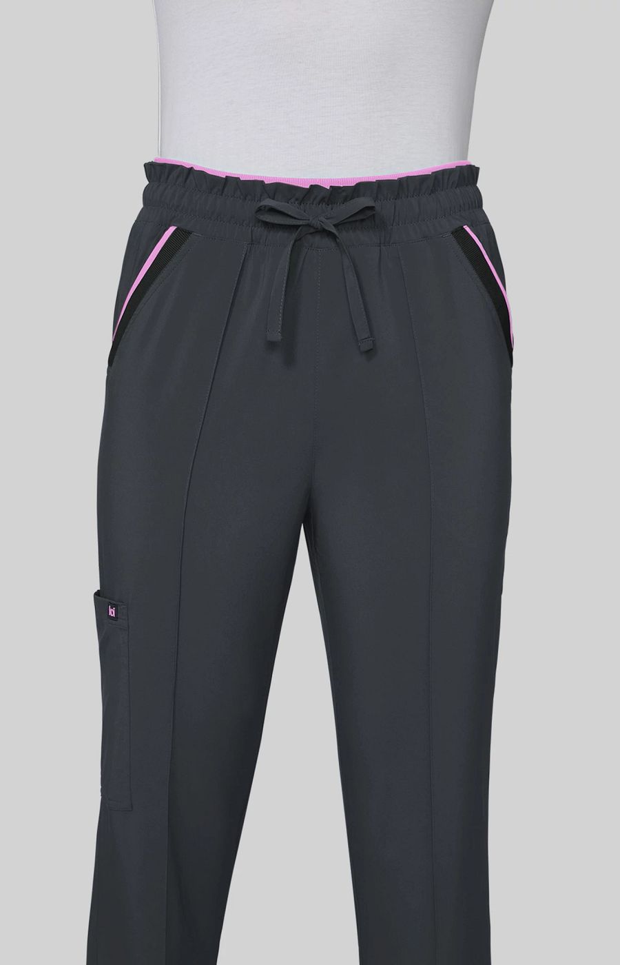 Basics Raelynn Women's 5-Pocket Scrub Pant Charcoal