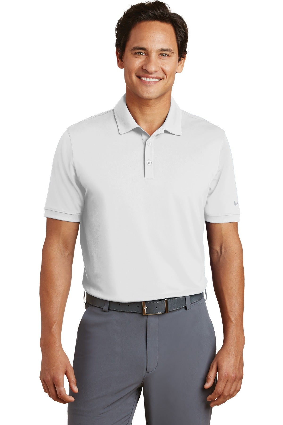 Nike Dri-FIT Players Modern Fit Polo. 799802 White