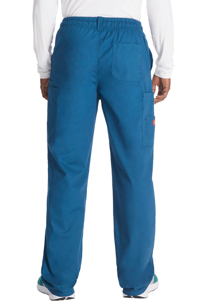 EDS Signature 81006 Men's Zip Fly Pull-On Pants Caribbean Blue Model Image Back | Dickies