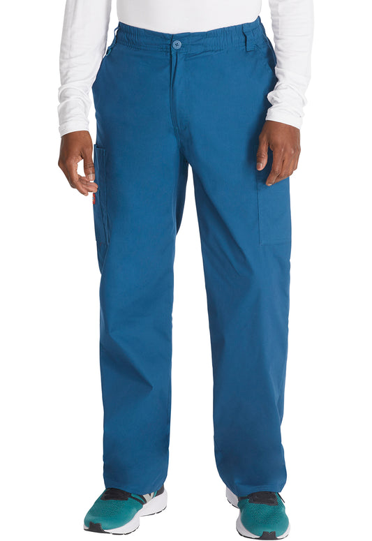 EDS Signature 81006 Men's Zip Fly Pull-On Scrub Pants Caribbean Blue