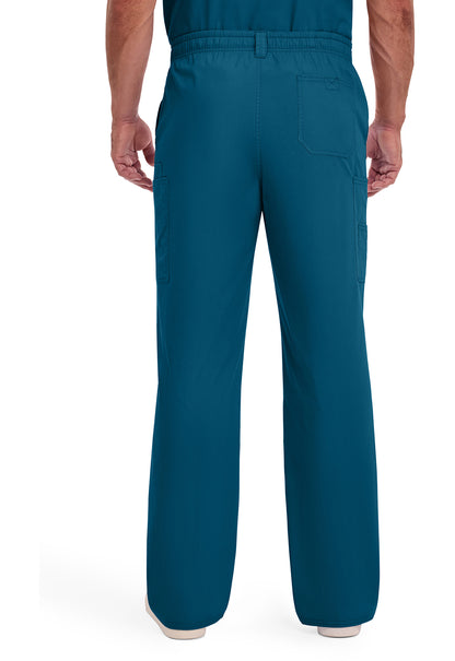EDS Signature 81006 Men's Zip Fly Pull-On Scrub Pants Caribbean Blue