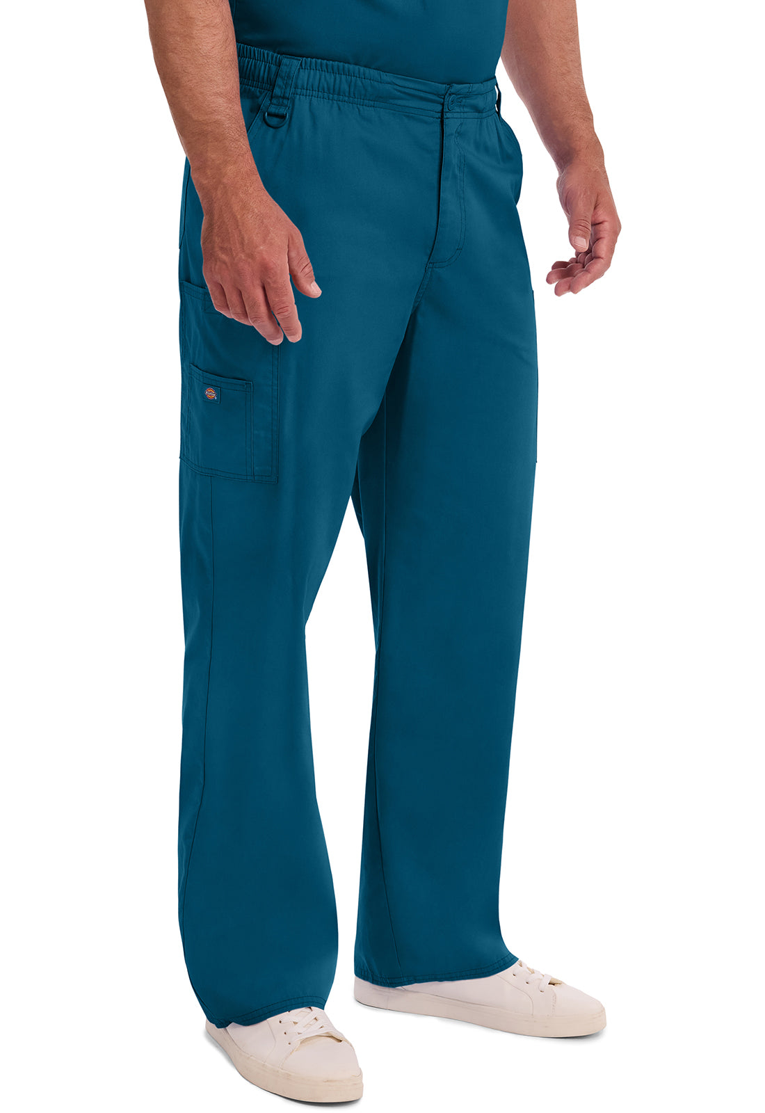 EDS Signature 81006 Men's Zip Fly Pull-On Scrub Pants Caribbean Blue