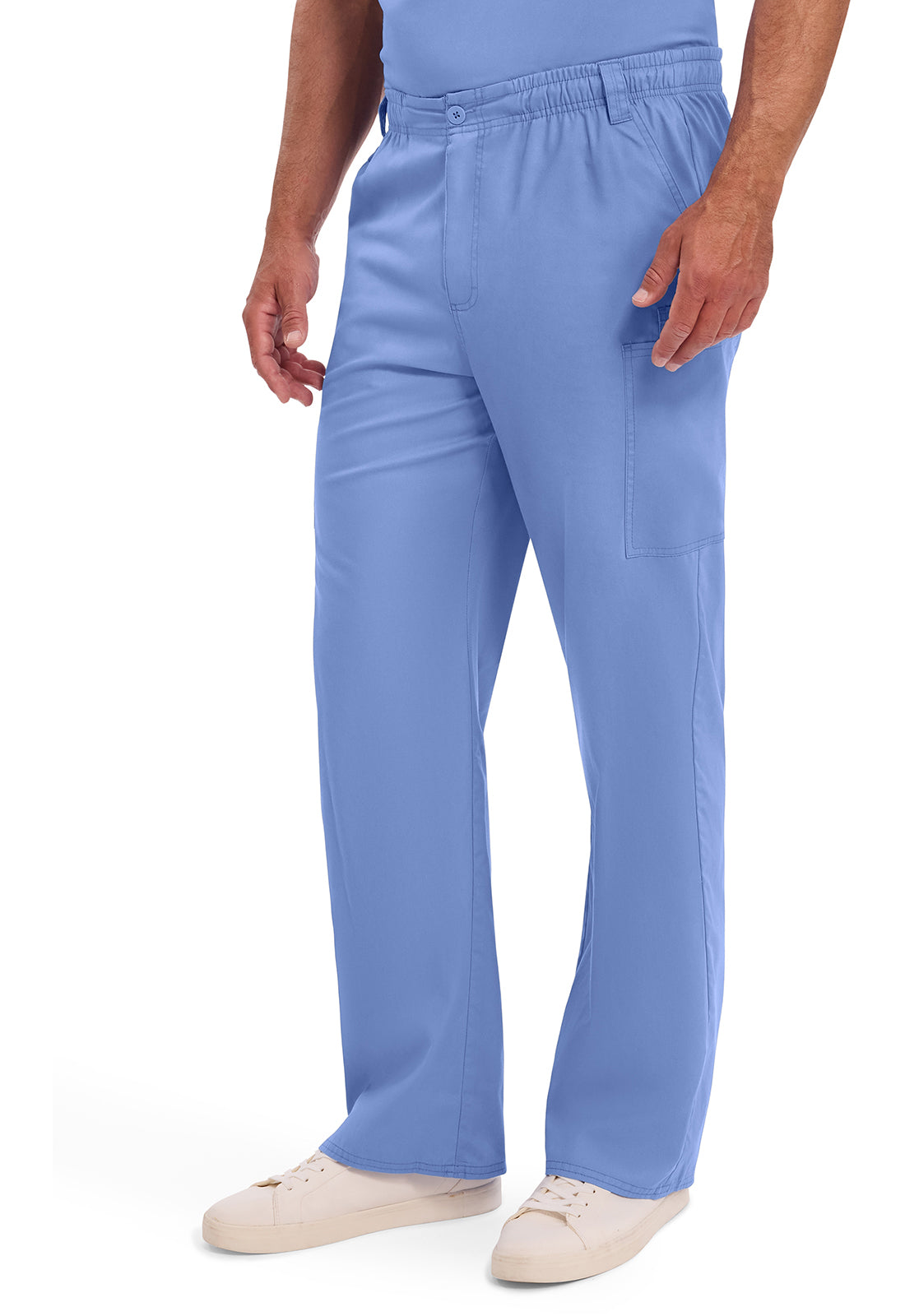 EDS Signature 81006 Men's Zip Fly Pull-On Scrub Pants Ciel