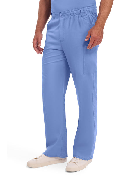EDS Signature 81006 Men's Zip Fly Pull-On Scrub Pants Ciel