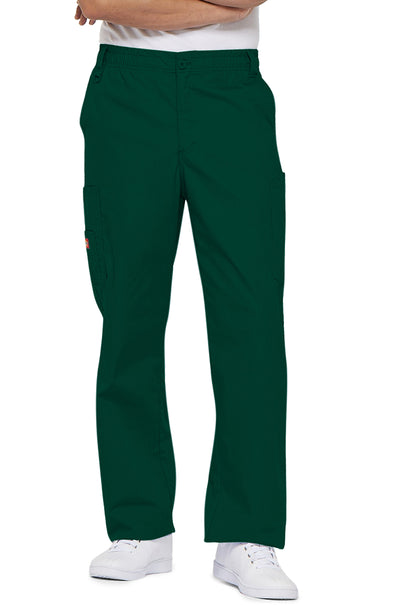 EDS Signature 81006 Men's Zip Fly Pull-On Scrub Pants Hunter Green