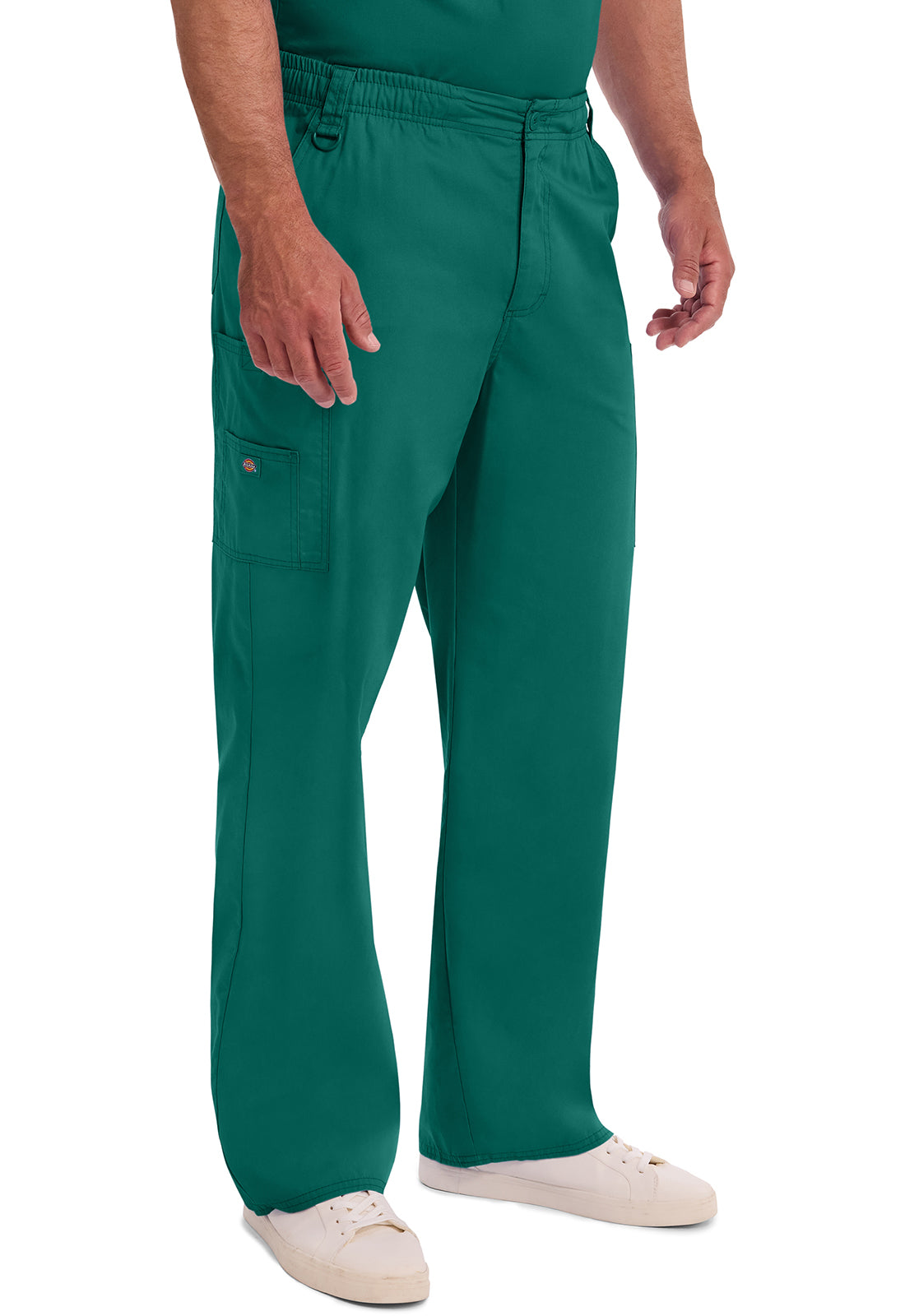 EDS Signature 81006 Men's Zip Fly Pull-On Scrub Pants Hunter Green