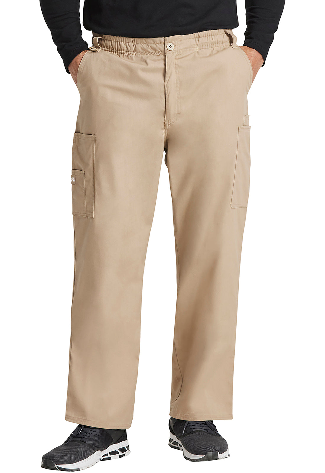 EDS Signature 81006 Men's Zip Fly Pull-On Pants Dark Khaki