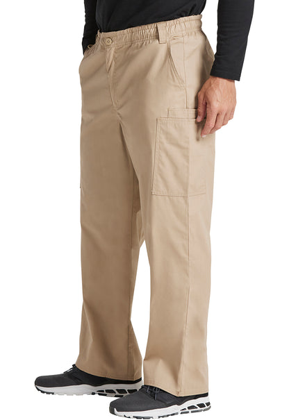 EDS Signature 81006 Men's Zip Fly Pull-On Scrub Pants Dark Khaki