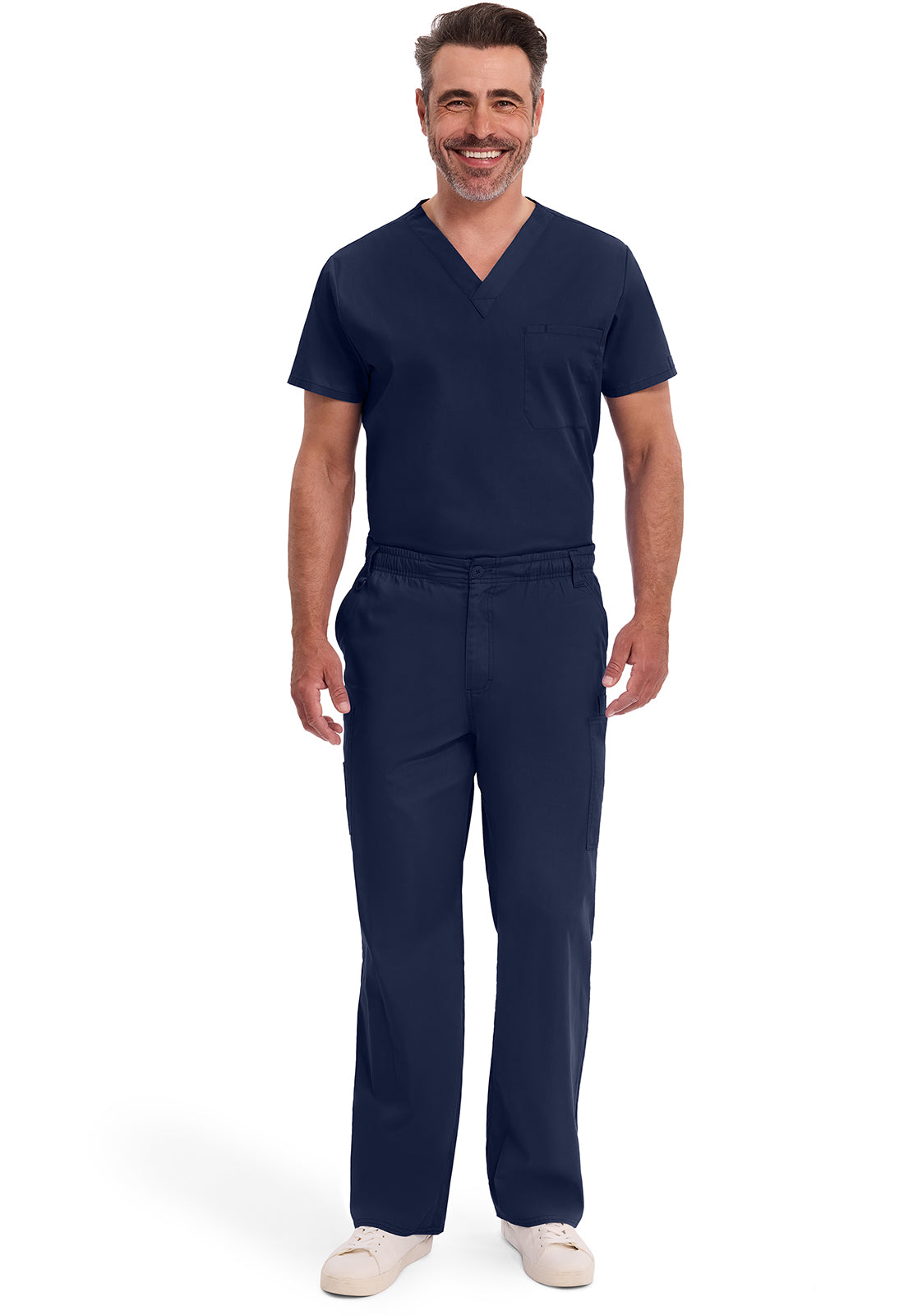 EDS Signature 81006 Men's Zip Fly Pull-On Scrub Pants Navy