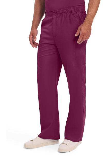 EDS Signature 81006 Men's Zip Fly Pull-On Scrub Pants Wine