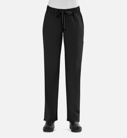 Blossom Signature 8100 Ladies Full Waist Band Cargo Pants Black