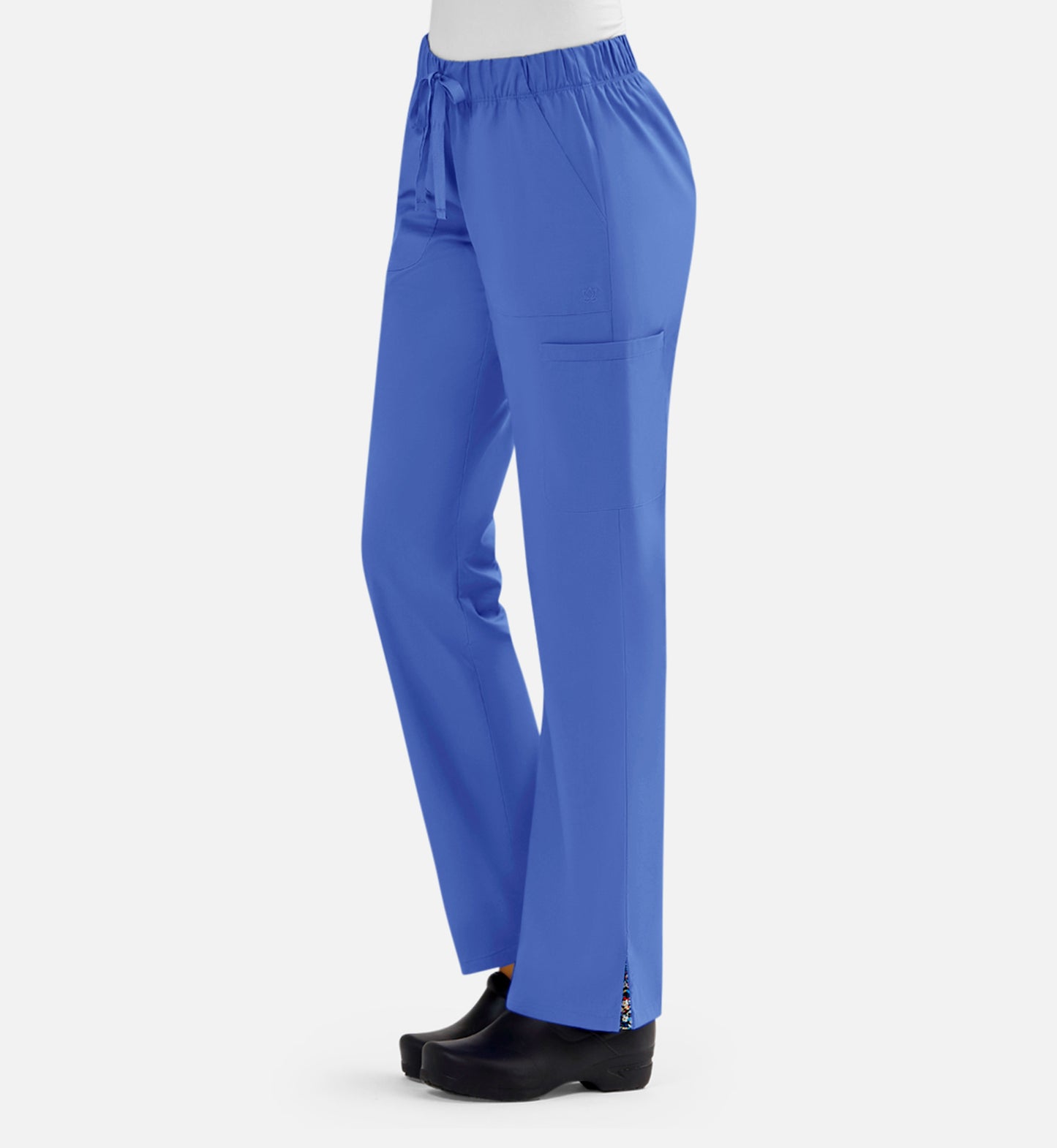 Blossom Signature 8100 Ladies Full Waist Band Cargo Pants Ceil Blue