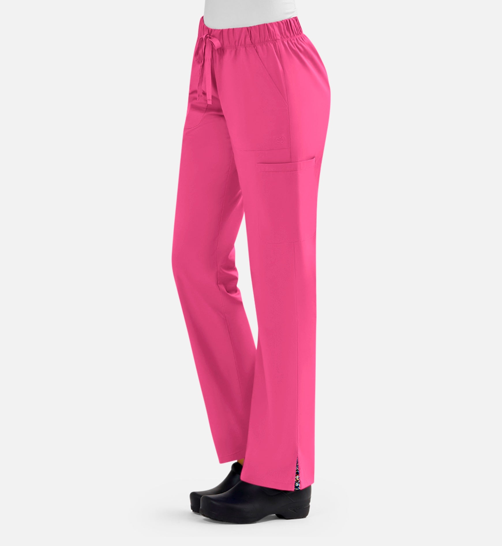 Blossom Signature 8100 Ladies Full Waist Band Cargo Pants Candy Pink