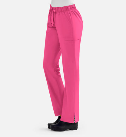 Blossom Signature 8100 Ladies Full Waist Band Cargo Pants Candy Pink