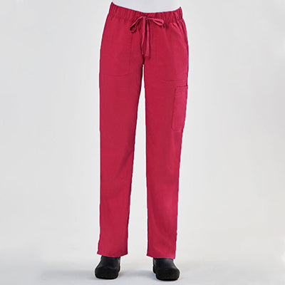 Blossom Signature 8100 Ladies Full Waist Band Cargo Pant Red