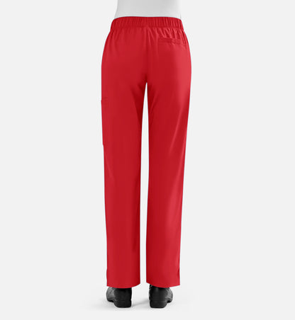 Blossom Signature 8100 Ladies Full Waist Band Cargo Pants Red