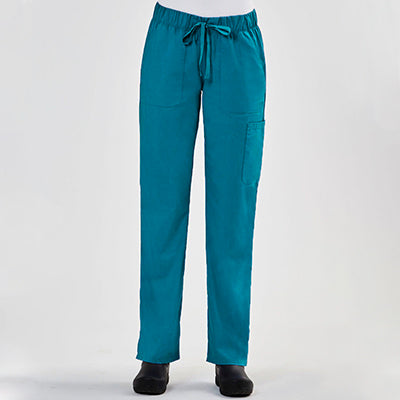 Blossom Signature 8100 Ladies Full Waist Band Cargo Pant Teal Blue