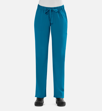 Blossom Signature 8100 Ladies Full Waist Band Cargo Pants Teal Blue