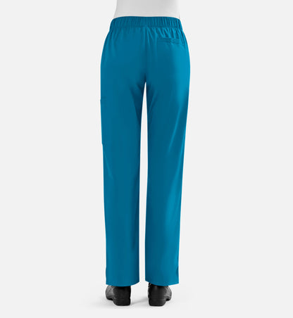 Blossom Signature 8100 Ladies Full Waist Band Cargo Pants Teal Blue
