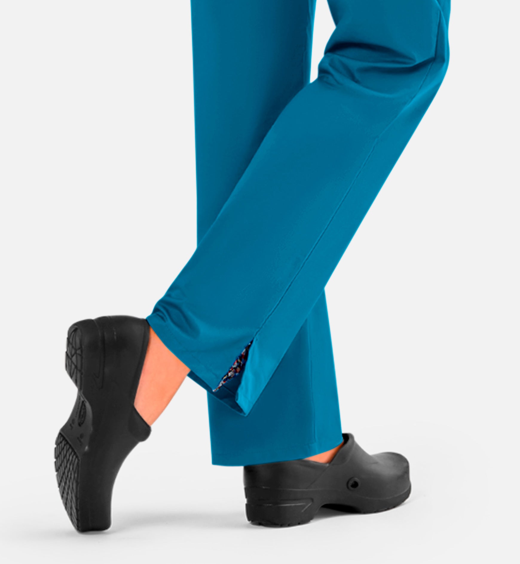 Blossom Signature 8100 Ladies Full Waist Band Cargo Pants Teal Blue