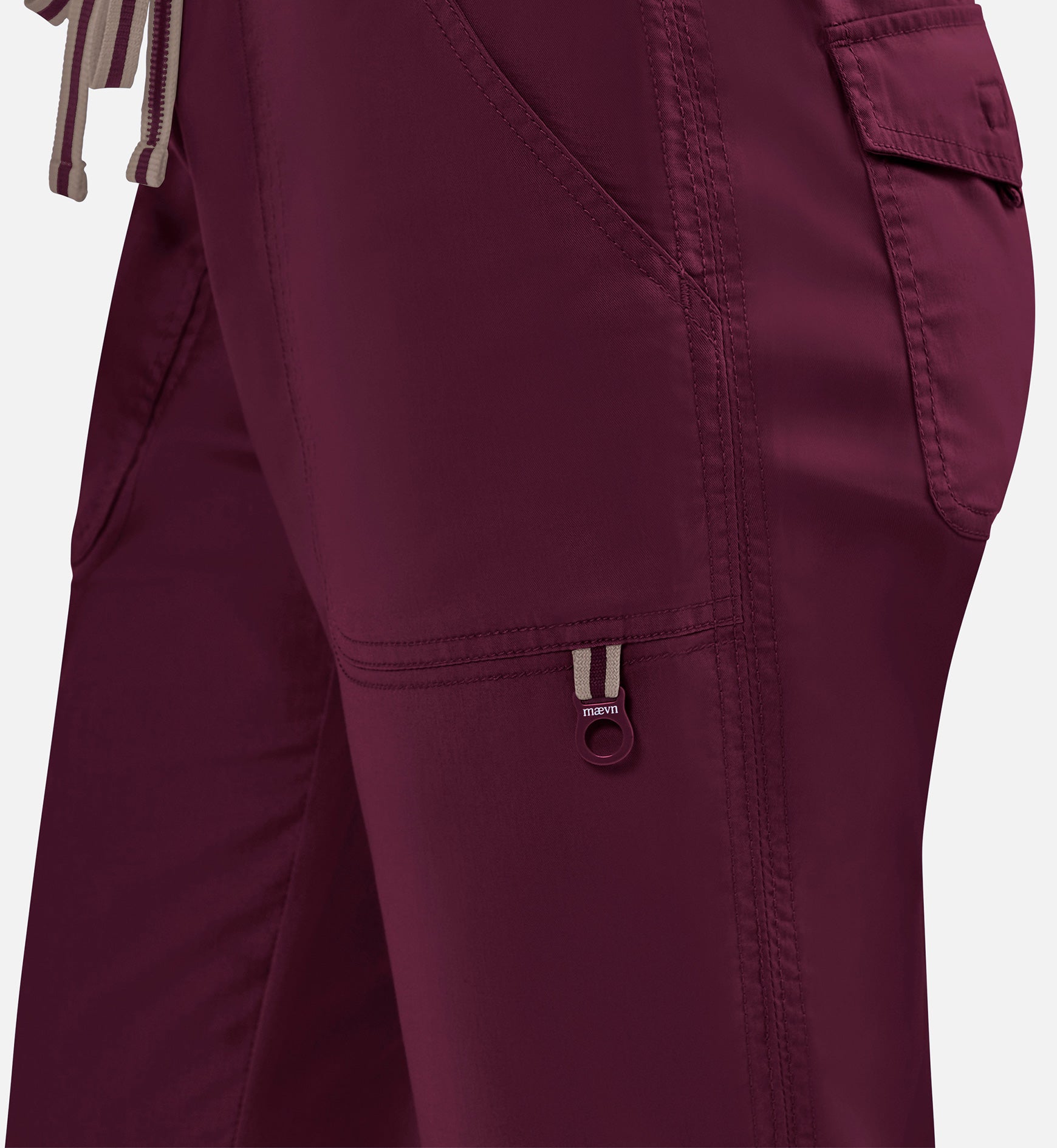 Blossom Signature 8101 Ladies Adjustable Functional Pants Wine