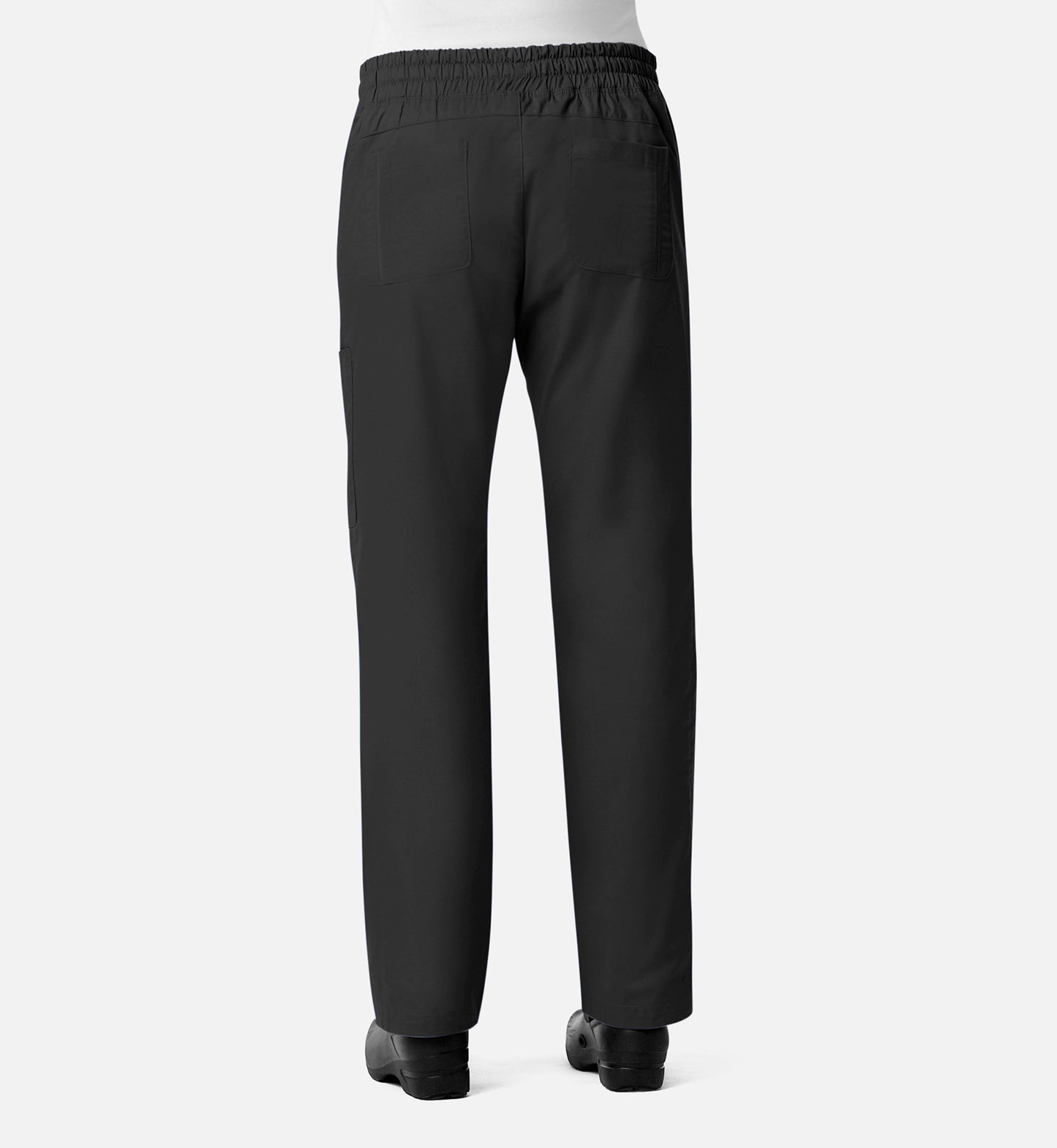 Blossom Signature 8102 Ladies Mesh Pocket 3-Quaters Elastic Band Pants Black