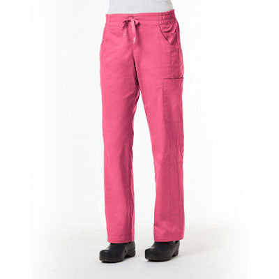 Blossom Signature 8102 Ladies Mesh Pocket 3-Quaters Elastic Band Pant Candy Pink