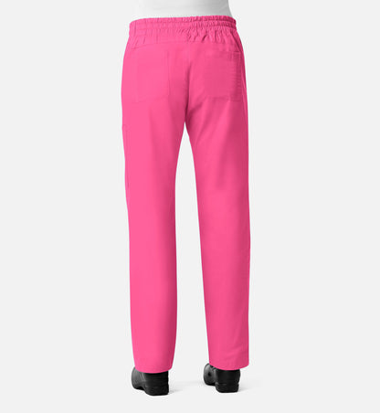 Blossom Signature 8102 Ladies Mesh Pocket 3-Quaters Elastic Band Pants Candy Pink