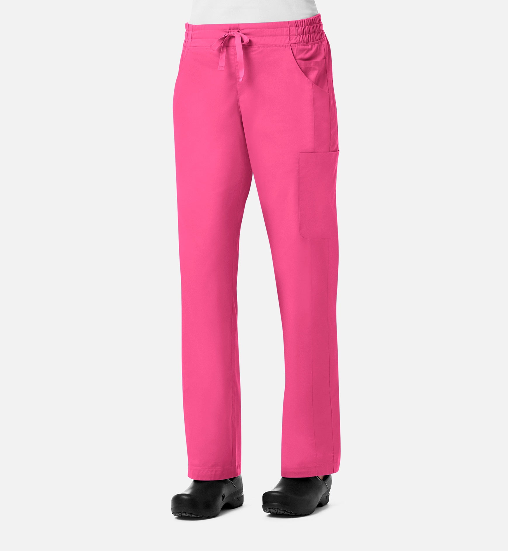Blossom Signature 8102 Ladies Mesh Pocket 3-Quaters Elastic Band Pants Candy Pink