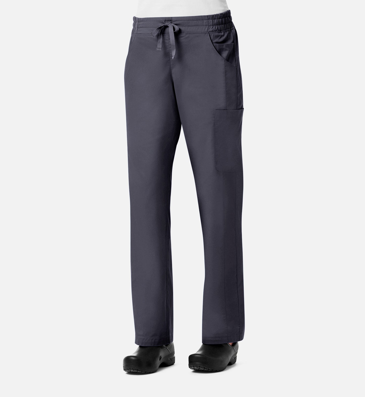 Blossom Signature 8102 Ladies Mesh Pocket 3-Quaters Elastic Band Pants Real Pewter