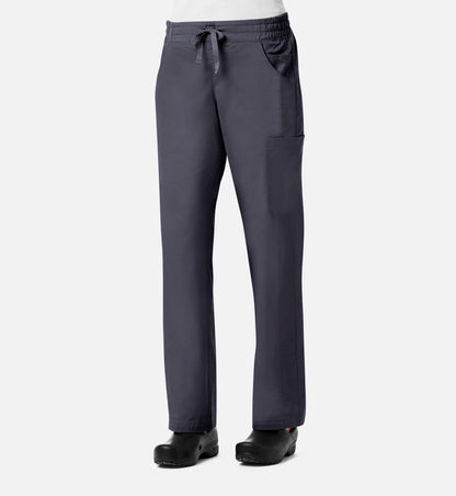 Blossom Signature 8102 Ladies Mesh Pocket 3-Quaters Elastic Band Pants Real Pewter