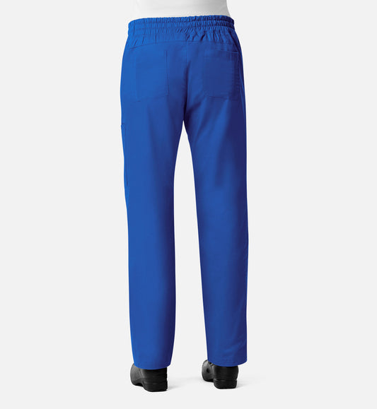 Blossom Signature 8102 Ladies Mesh Pocket 3-Quaters Elastic Band Pants Royal Blue