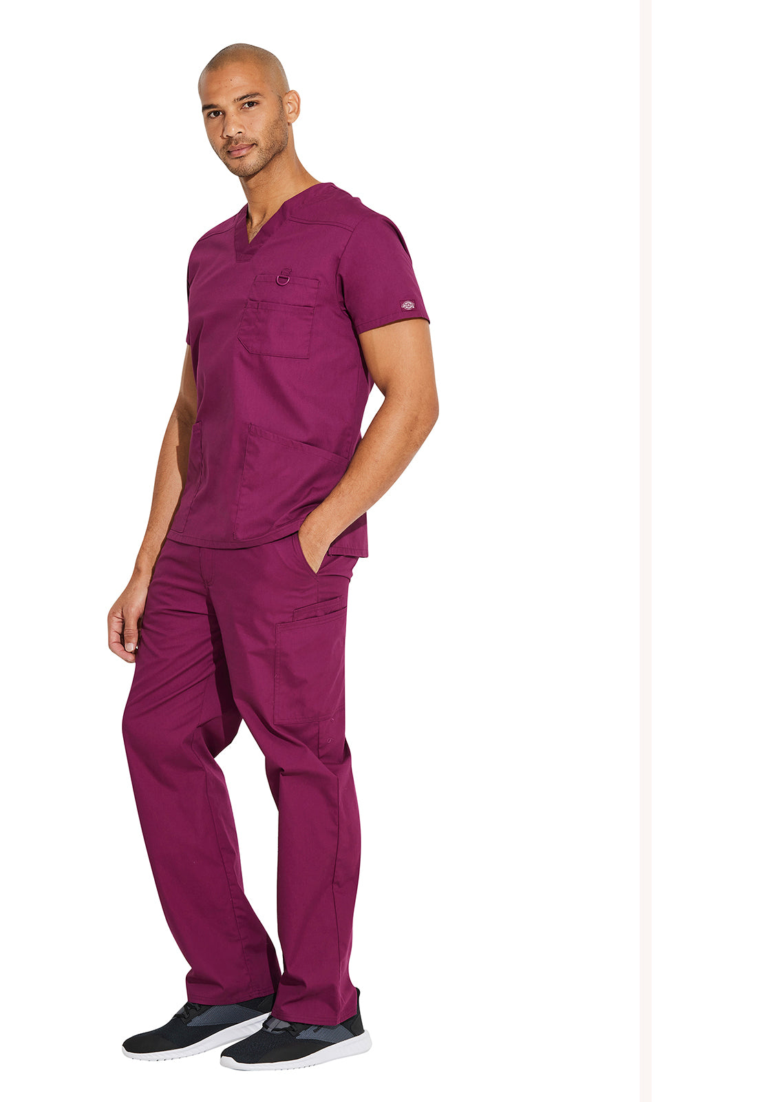 EDS Signature 81906 Men's V-Neck Scrub Top image 2