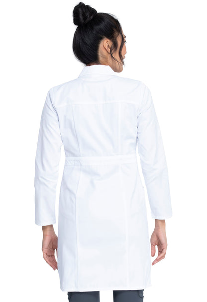 Prof. Whites 82401 37" Lab Coat White Model Image Back | Dickies