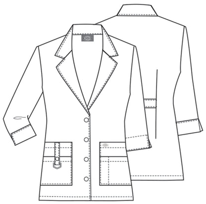 EDS Professional Whites 82402 Women's 30" Consultation Lab Coat White