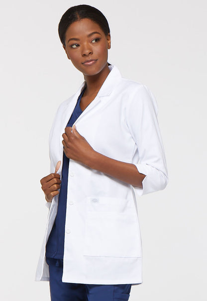 Prof. Whites 82402 30" Consultation Lab Coat White Model Image Right Side | Dickies