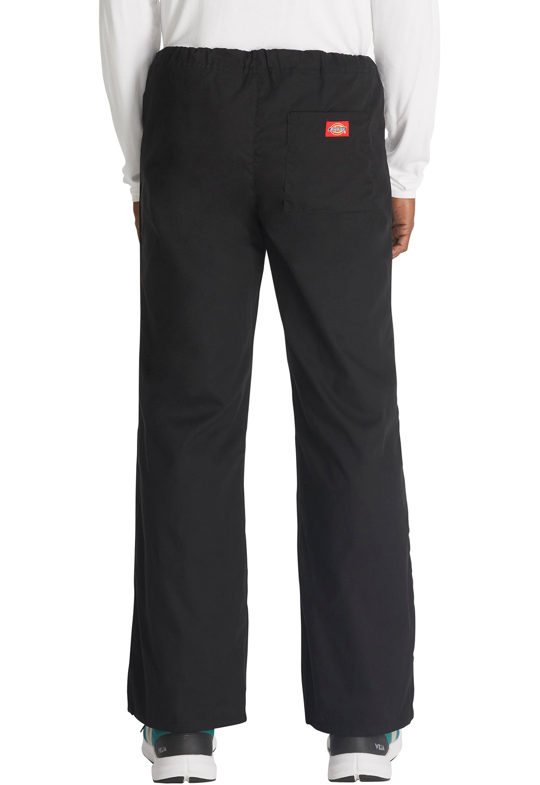 EDS Signature 83006 Unisex Drawstring Pants Black Model Image Back | Dickies