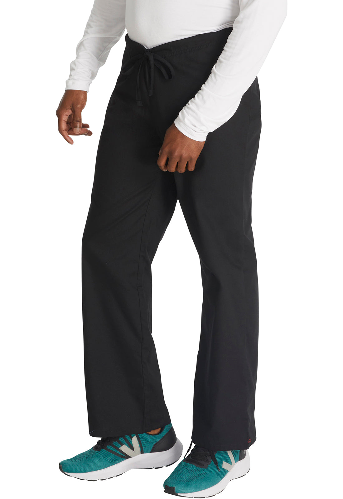 EDS Signature 83006 Unisex Drawstring Pants Black Model Image Right Side | Dickies