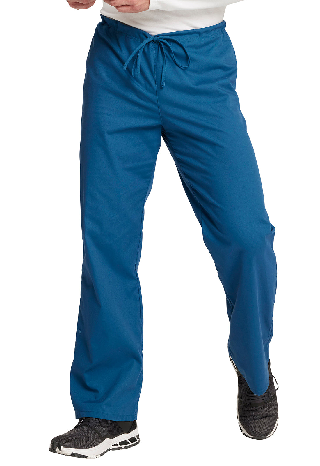 EDS Signature 83006 Unisex Drawstring Pants Caribbean Blue Model Image Right Side | Dickies