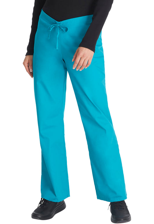 EDS Signature 83006 Unisex Drawstring Pants Teal Blue Model Image Front | Dickies