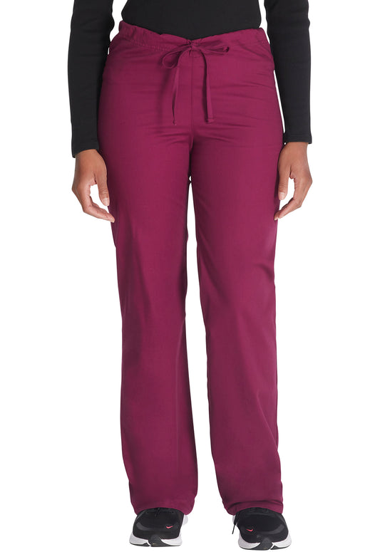 EDS Signature 83006 Unisex Drawstring Pants Wine Model Image Front | Dickies