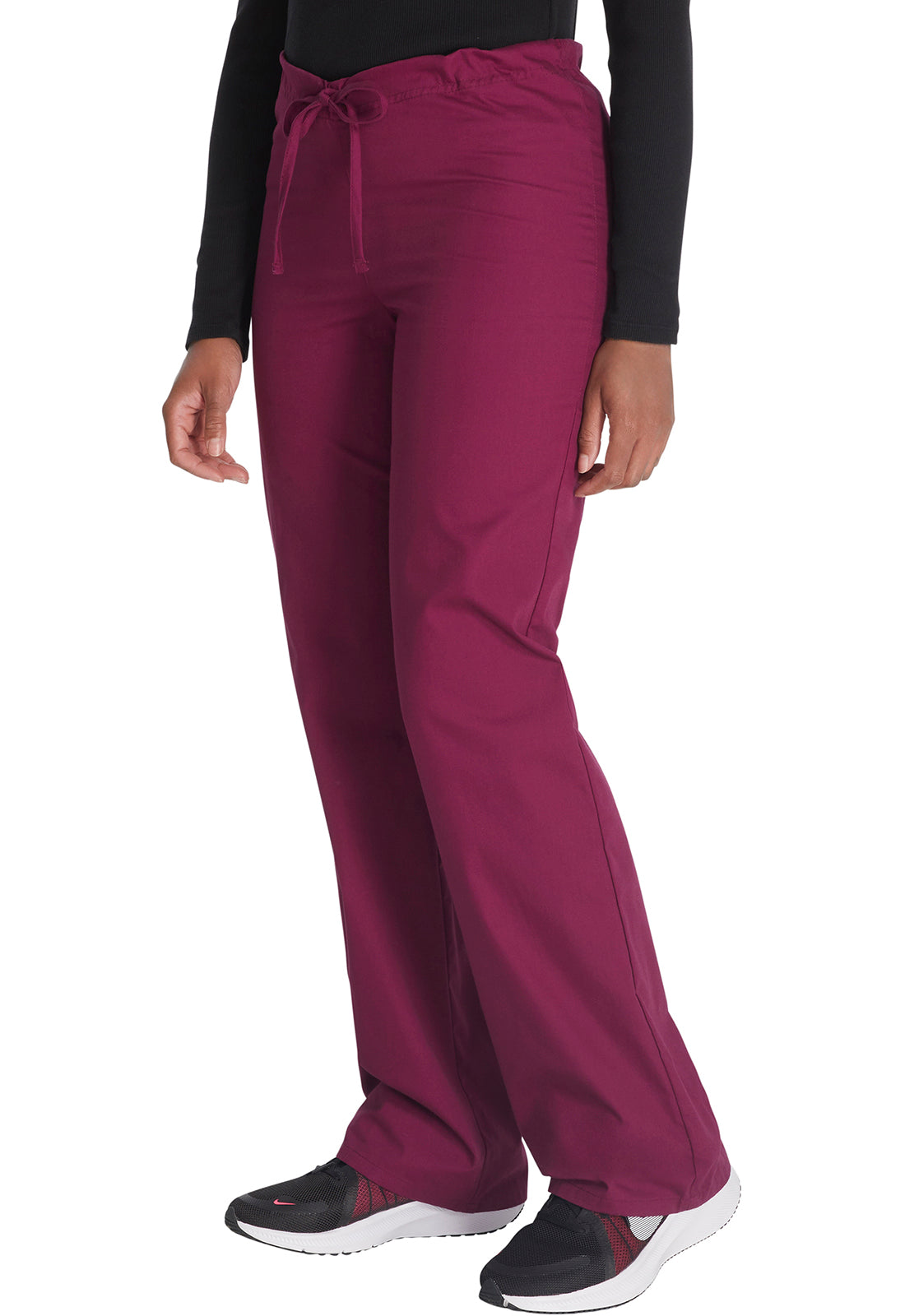 EDS Signature 83006 Unisex Drawstring Pants Wine Model Image Right Side | Dickies