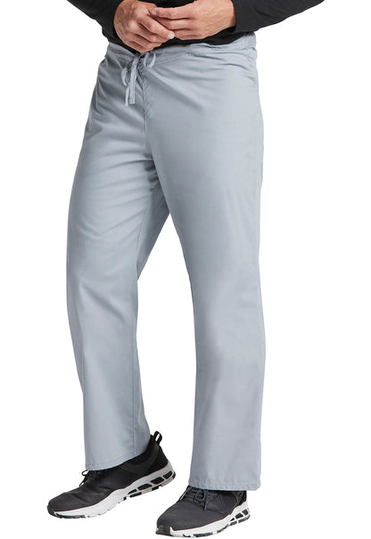 EDS Signature 83006 Unisex Drawstring Pants Grey Model Image Right Side | Dickies