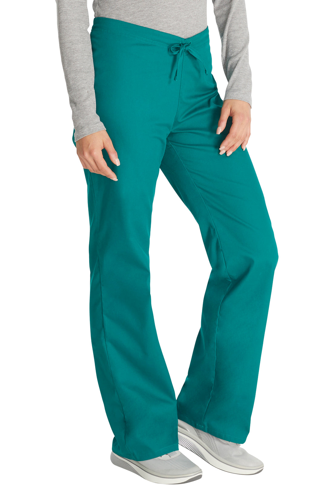 EDS Signature 83006 Unisex Drawstring Pants Hunter Green Model Image Left Side | Dickies