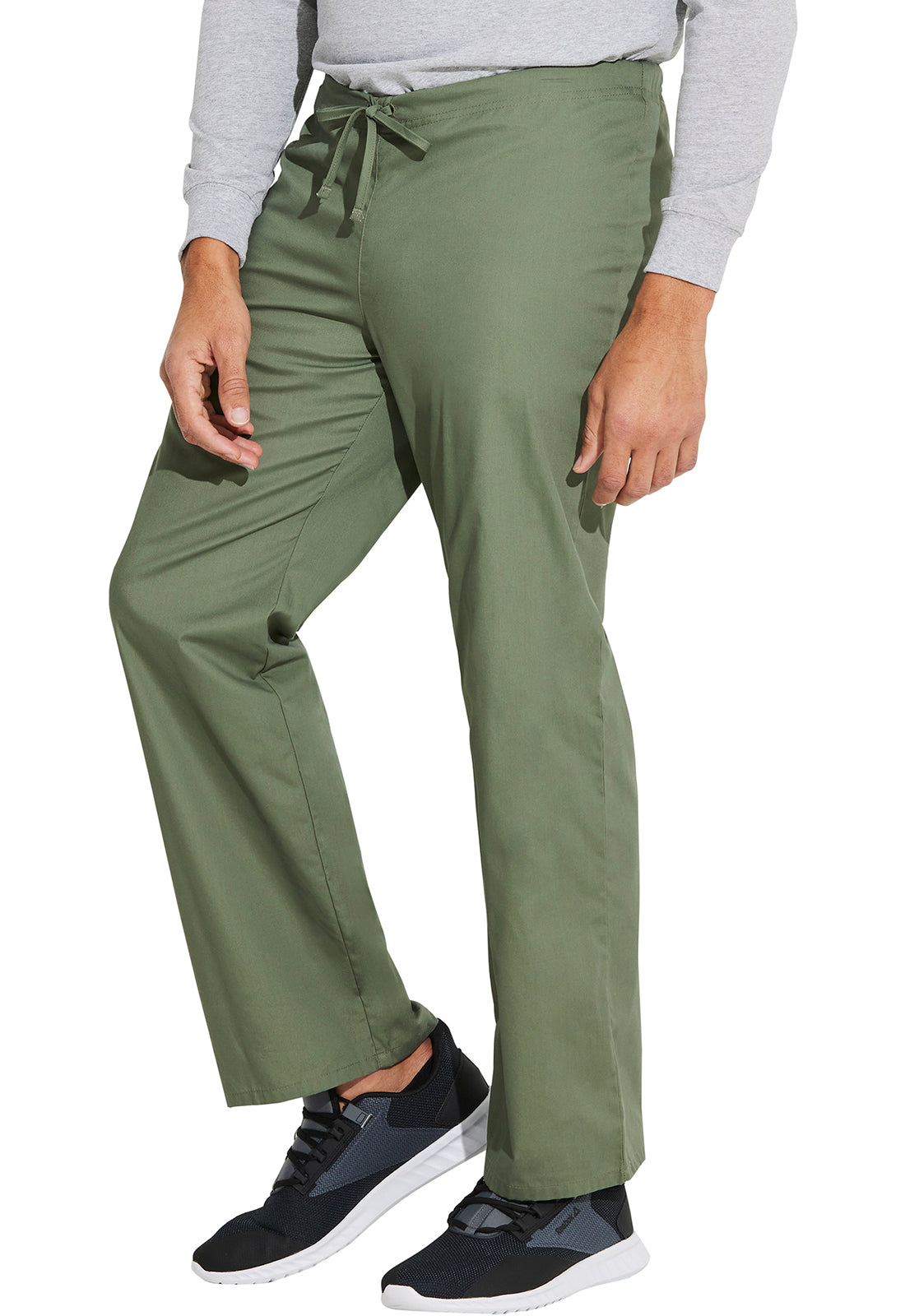 EDS Signature 83006 Unisex Drawstring Pants Olive Model Image Right Side | Dickies